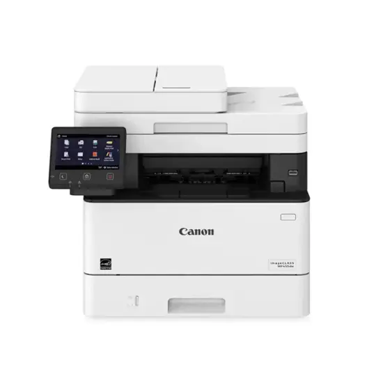 Canon - imageCLASS MF455dw Wireless Black-and-White All-In-One Laser Printer with Fax - White-White