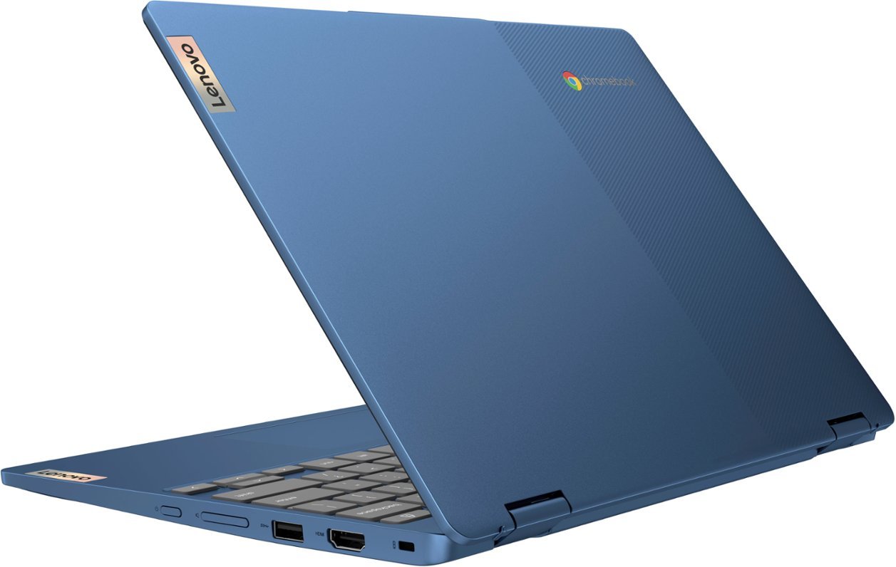 Lenovo - Flex 3i 12.2" WUXGA Touch-Screen Chromebook Laptop - Intel N100 with 4GB Memory - 64GB eMMC - Abyss Blue-Intel Processor N100-4 GB Memory-64 GB-Abyss Blue