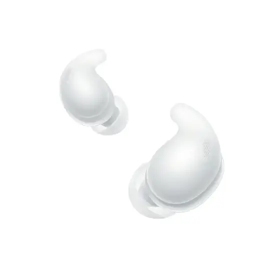 Sony - Link Buds Fit True Wireless Noise Canceling Earbuds - White