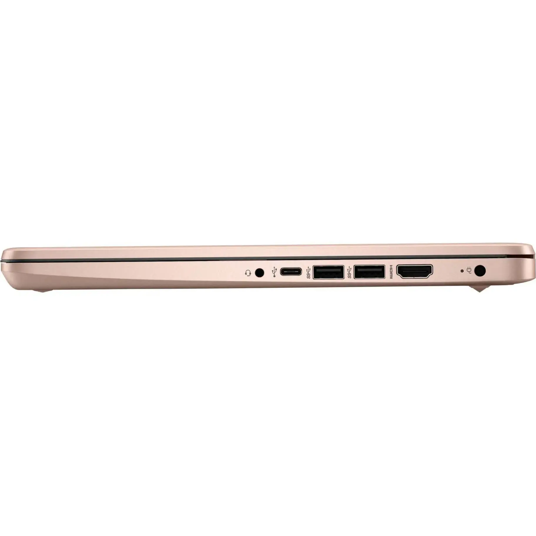 HP - 14-dq0000 14" LCD 1366 x 768 (HD) Touch Screen Laptop - Intel Celeron with 4GB Memory - 64 GB eMMC - Pale Rose Gold, Gold