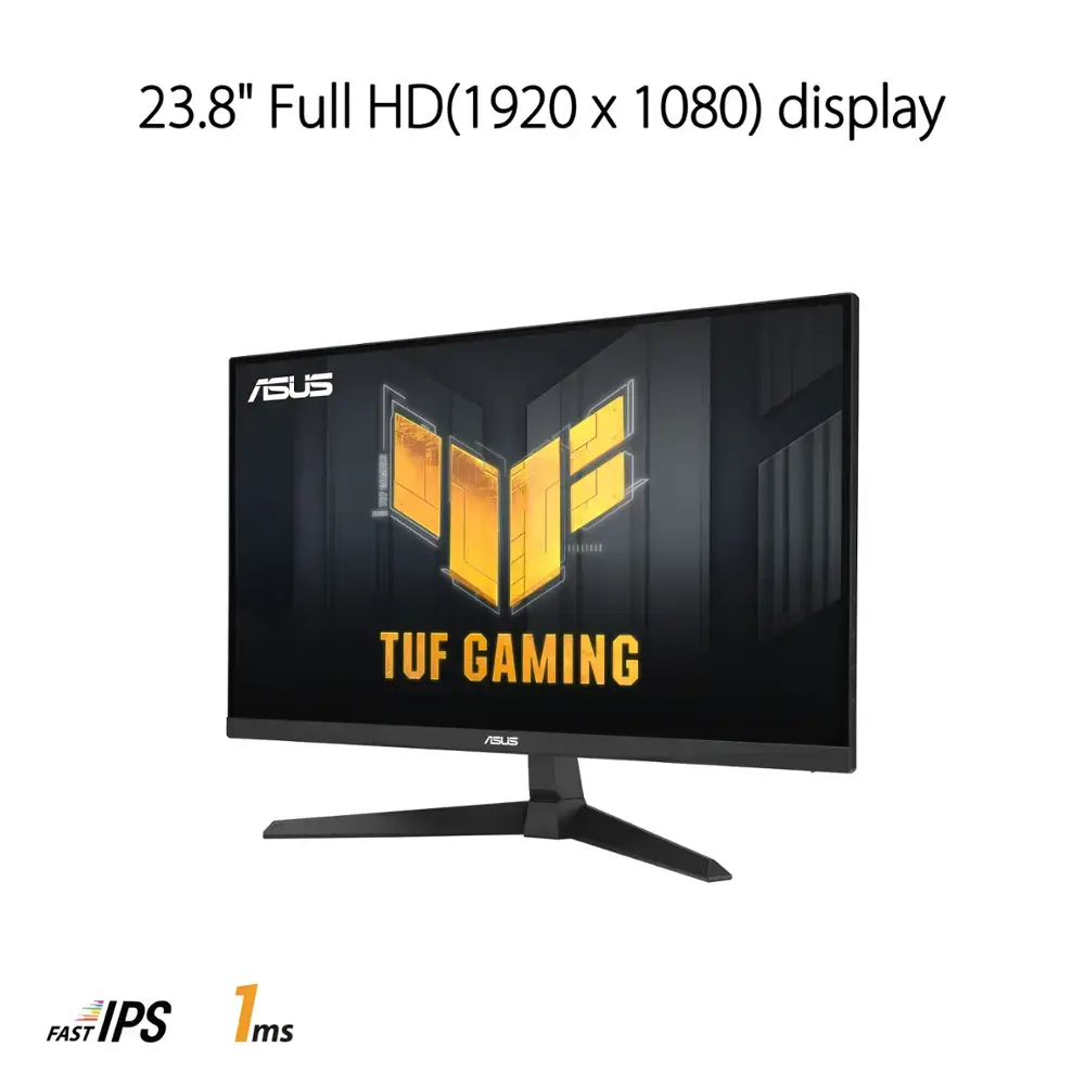 ASUS - TUF Gaming 23.8" IPS FHD 1080P 180Hz 1ms FreeSync Premium Gaming Monitor (DisplayPort, HDMI) - Black