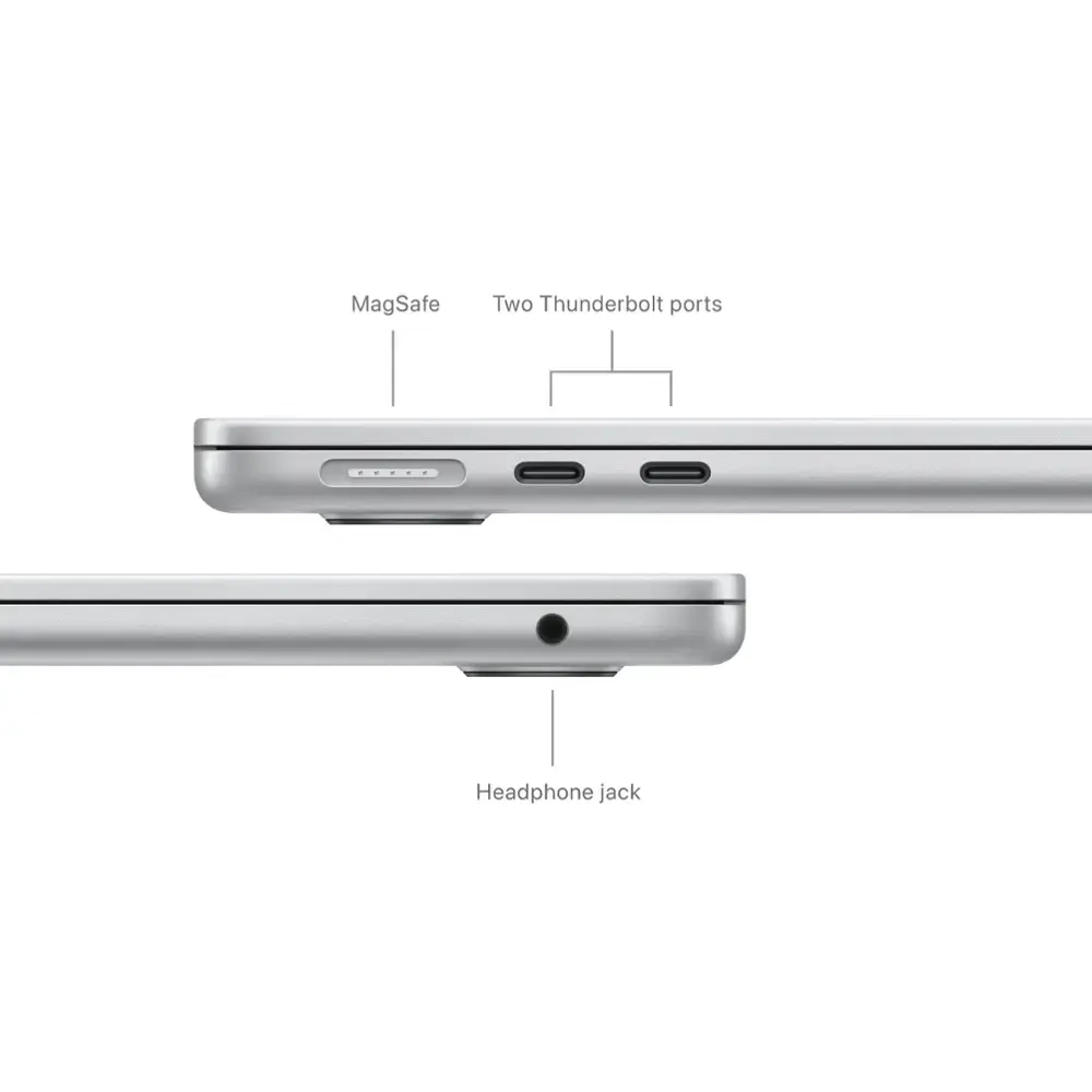 Apple - MacBook Air 13-inch Apple M3 chip Built for Apple Intelligence - 16GB Memory - 256GB SSD - Silver