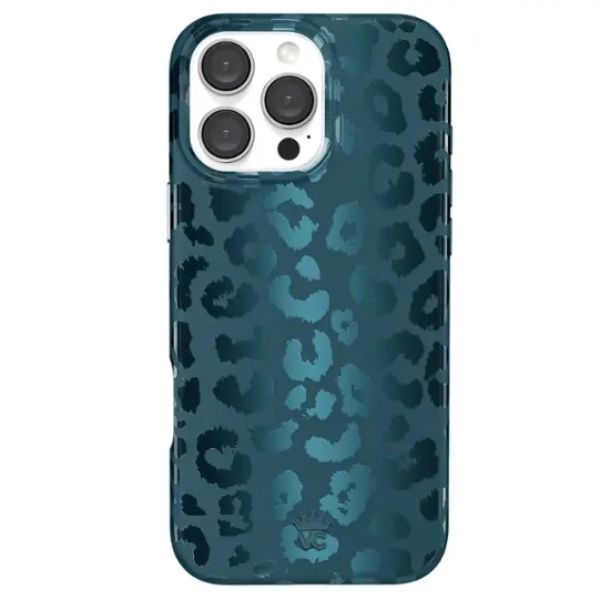 Velvet Caviar - Magsafe Case for Apple iPhone 16 Pro Max - Metallic Navy Leopard