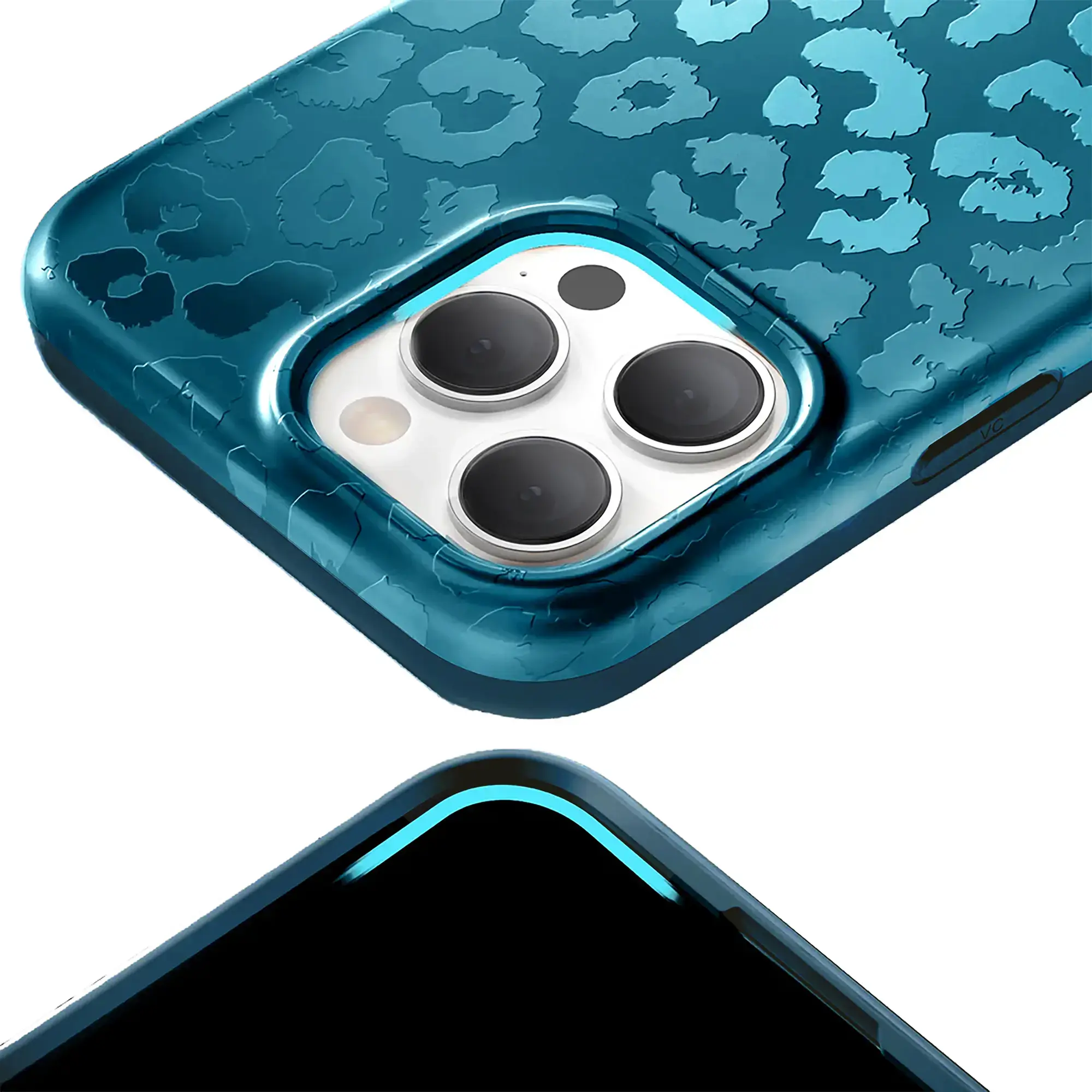 Velvet Caviar - Magsafe Case for Apple iPhone 16 Pro Max - Metallic Navy Leopard