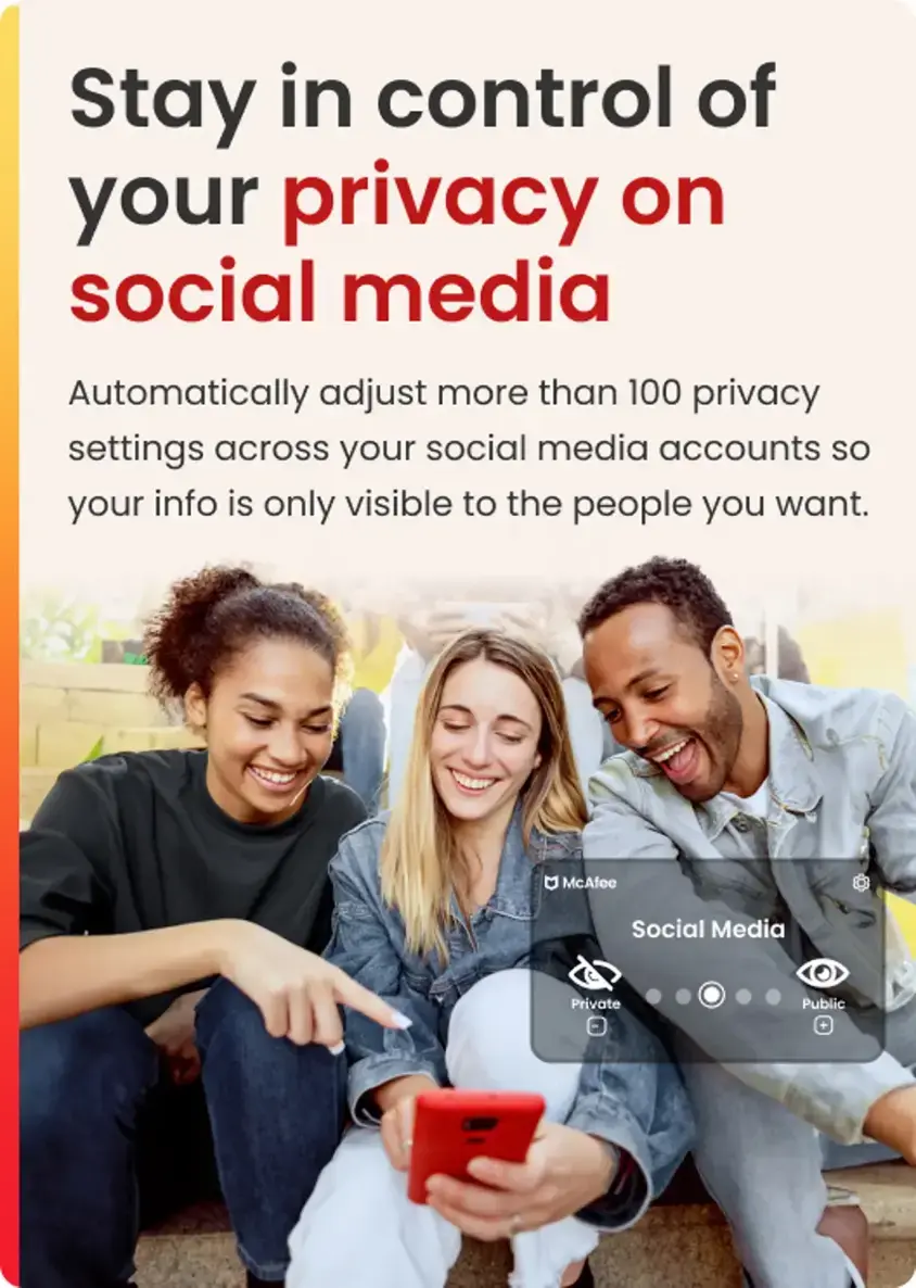 McAfee - Privacy & Identity Guardian Online Protection + ID Monitoring + Cleanup for 12 Months, auto-renews at $99.99 first year - Android, Apple iOS, Chrome, Mac OS, Windows [Digital]