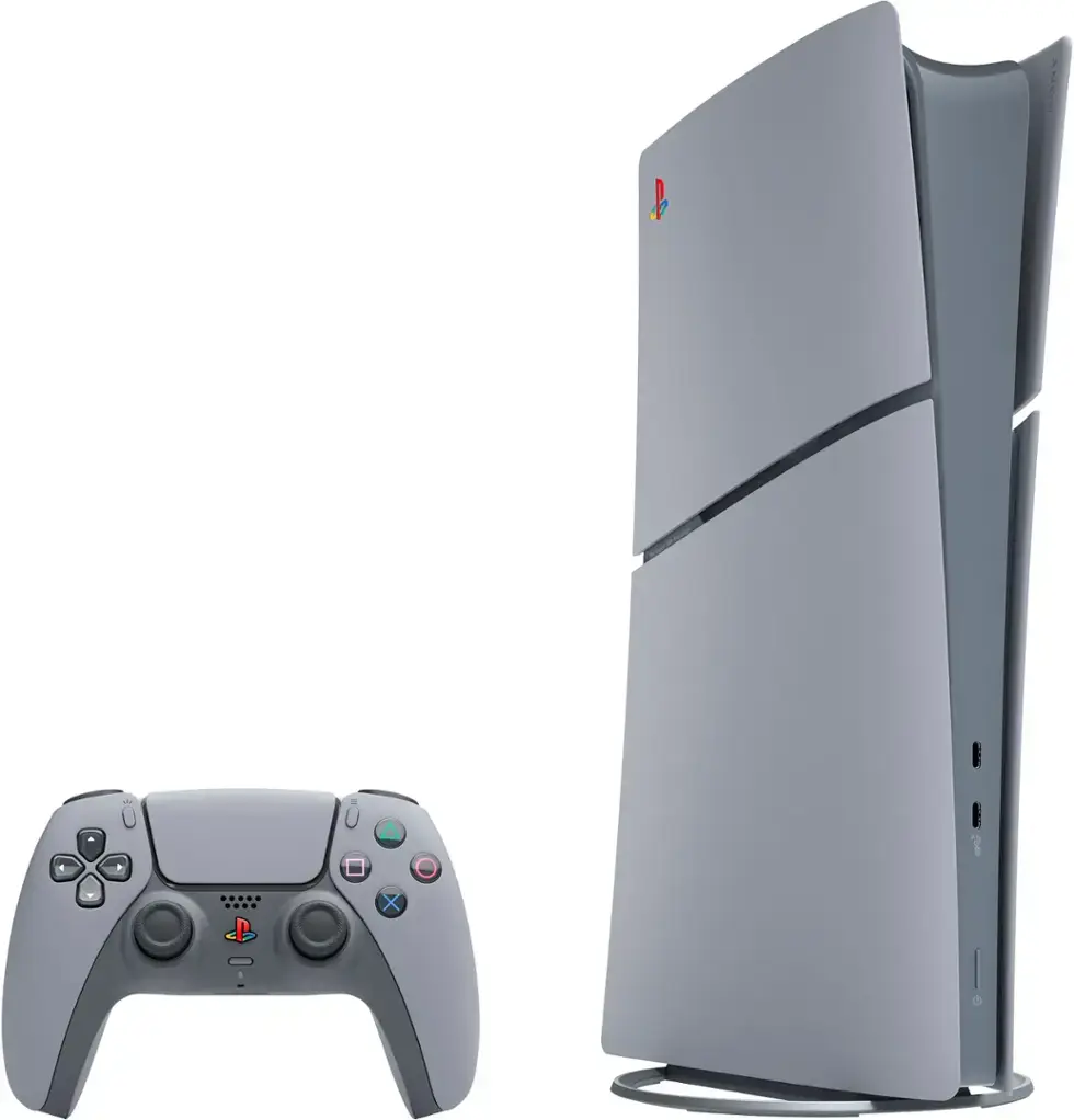 Sony - PlayStation 5 Slim Console Digital Edition – 30th Anniversary Limited Edition Bundle-Gray