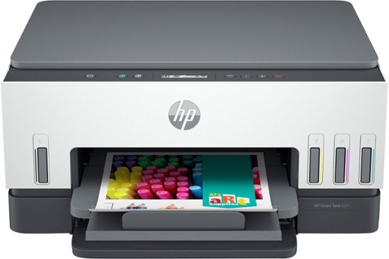 HP - Smart Tank 6001 Wireless All-In-One Super tank Inkjet Printer with up to 2 Years of Ink Included - Basalt-White