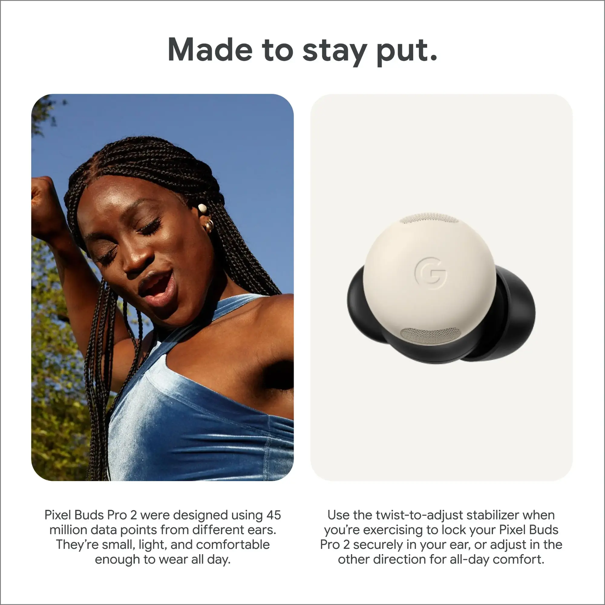 Google - Pixel Buds Pro 2 - Wireless Earbuds with Active Noise Cancellation – Bluetooth Headphones - Peony-Peony