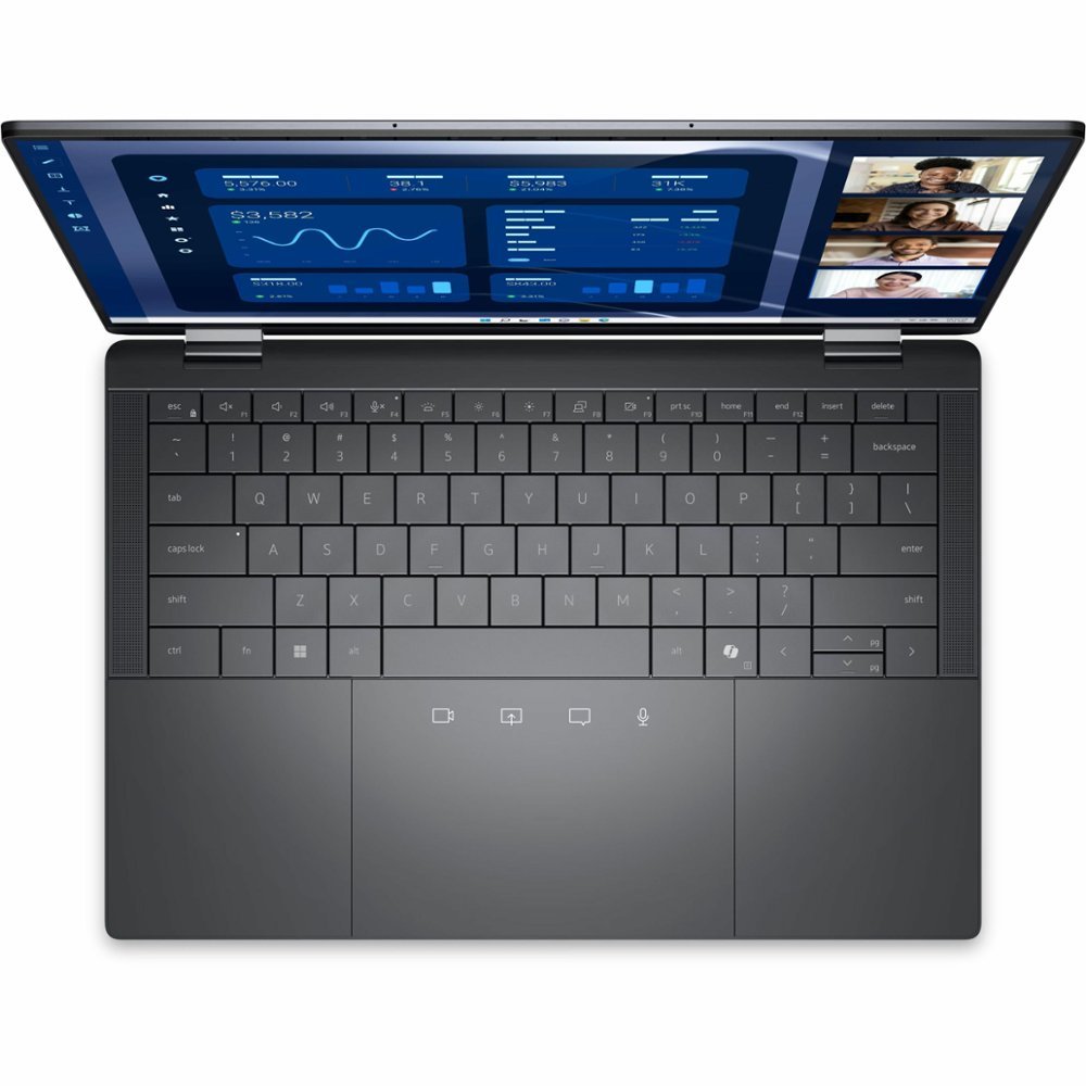 Dell - Latitude 9000 2-in-1 14" IPS LCD 2560 x 1600 (QHD+) Touch Screen Laptop - Intel Core Ultra 7 with 16GB Memory - Magnetite, Other-14 inches-Intel Core Ultra 7 Series 1-8 GB Memory-512 GB-Magnetite