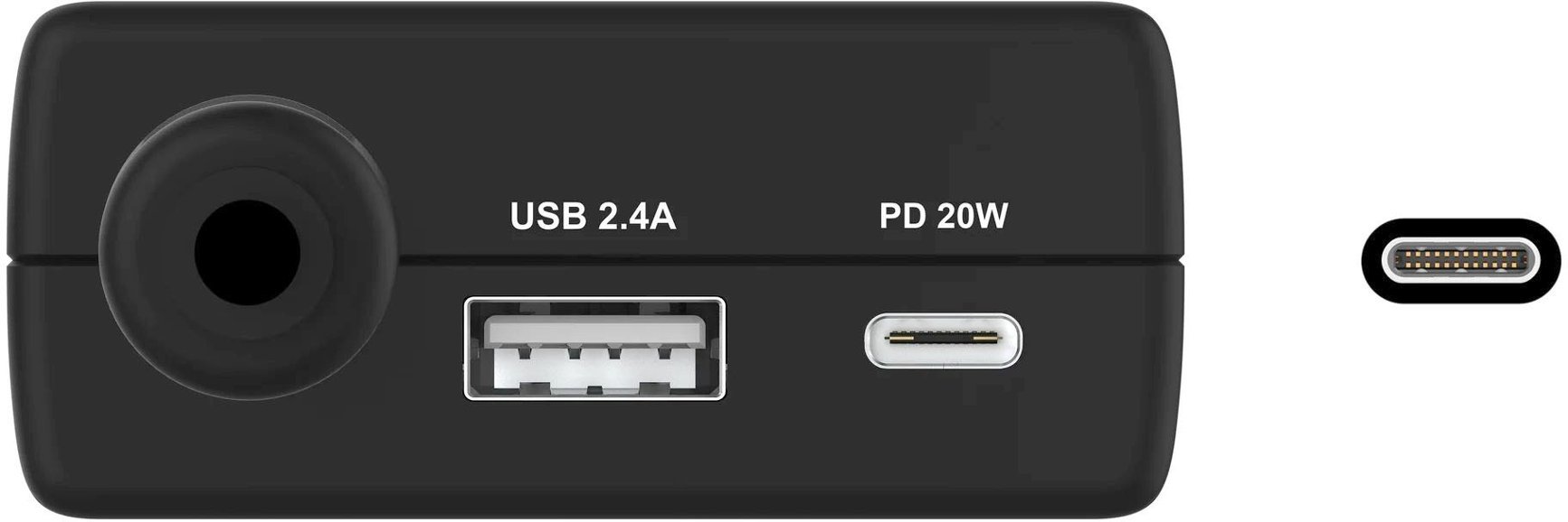 j5create - 108W PD USB-C® Super Charger - Black-Black