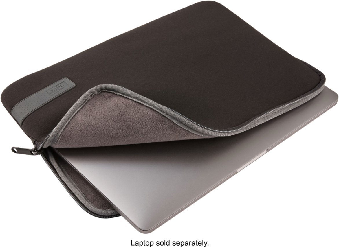 Case Logic - Memory Foam Laptop Sleeve Laptop Case for 13” Apple MacBook Pro, 13” Apple MacBook Air, PCs, Laptops & Tablets up to 12” - Black-Black