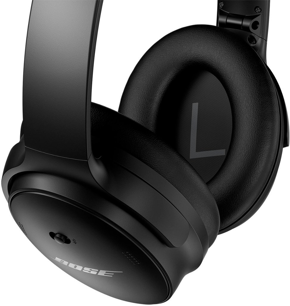 Bose - QuietComfort 45 Wireless Noise Cancelling Over-the-Ear Headphones - Triple Black-Triple Black