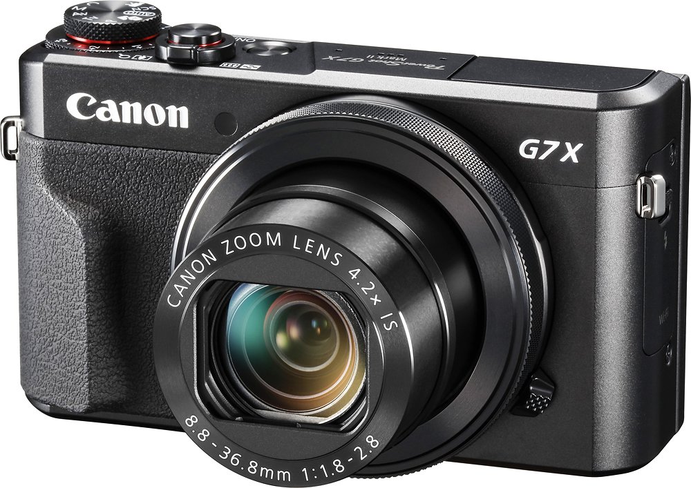 Canon - PowerShot G7 X Mark II 20.1-Megapixel Digital Video Camera - Black-Black