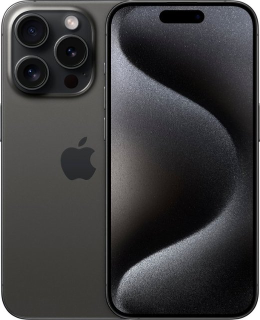 Apple - iPhone 15 Pro 128GB - Black Titanium (AT&T)-128 GB-Black Titanium