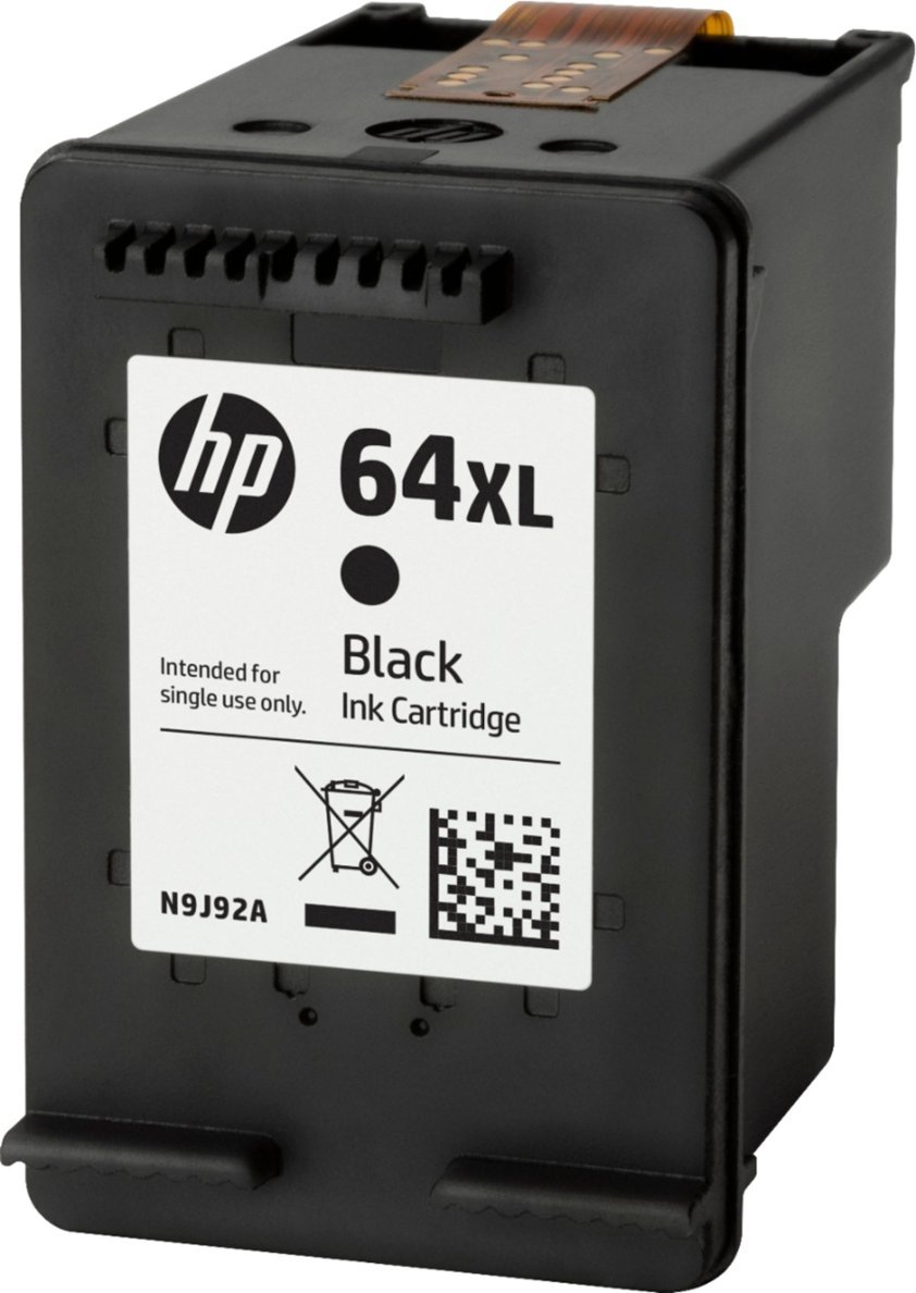 HP - 64XL High-Yield Ink Cartridge - Black-Black