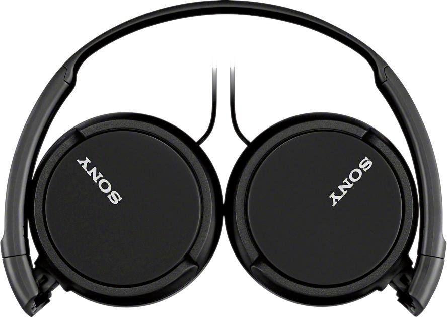Sony - ZX Series Wired On-Ear Headphones - Black-Black