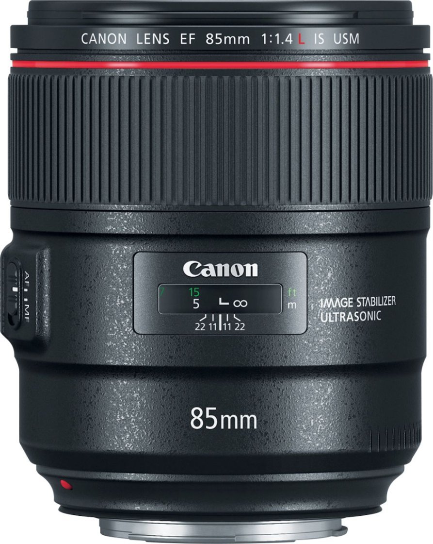 Canon - EF85mm F1.4L IS USM Telephoto Lens for EOS DSLR Cameras - Black-Black