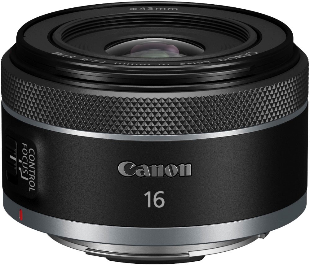 Canon - RF16mm F2.8 STM Wide Angle Prime Lens for EOS R-Series Cameras - Black-Black