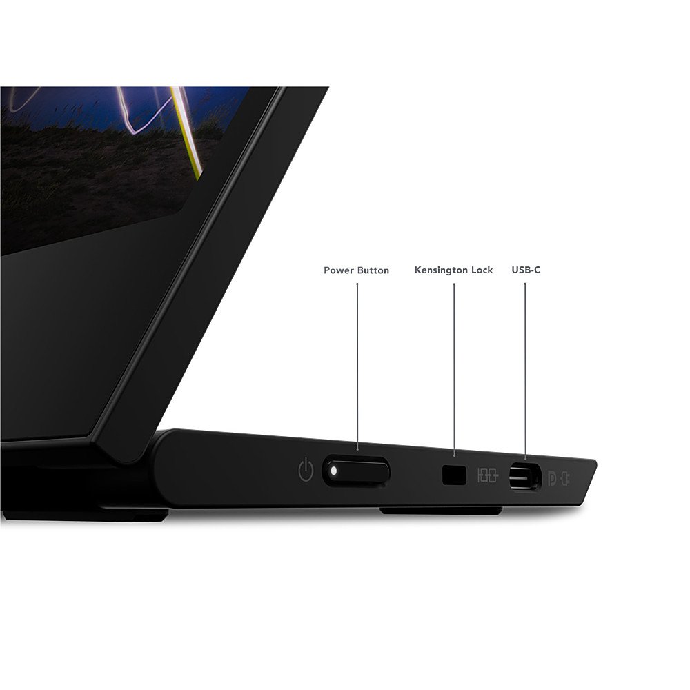 Lenovo - Think Vision M15 15.6" LED Mobile Monitor (USB 3.1 Type-C) - Black-Black