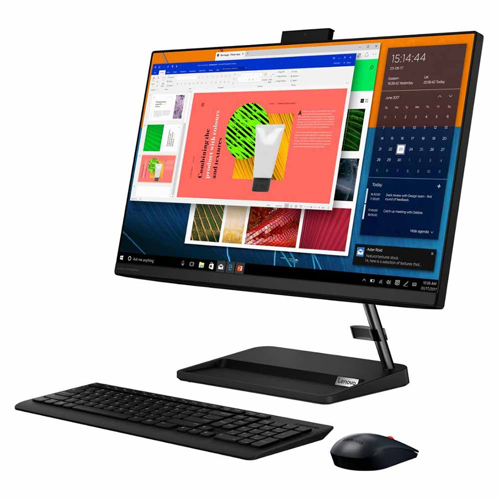 Lenovo - IdeaCentre AIO 3i 24" Touch-Screen All-In-One - Intel Core i3 - 8GB Memory - 256GB Solid State Drive - Black-Intel 11th Generation Core i3-8 GB Memory-256 GB-Black