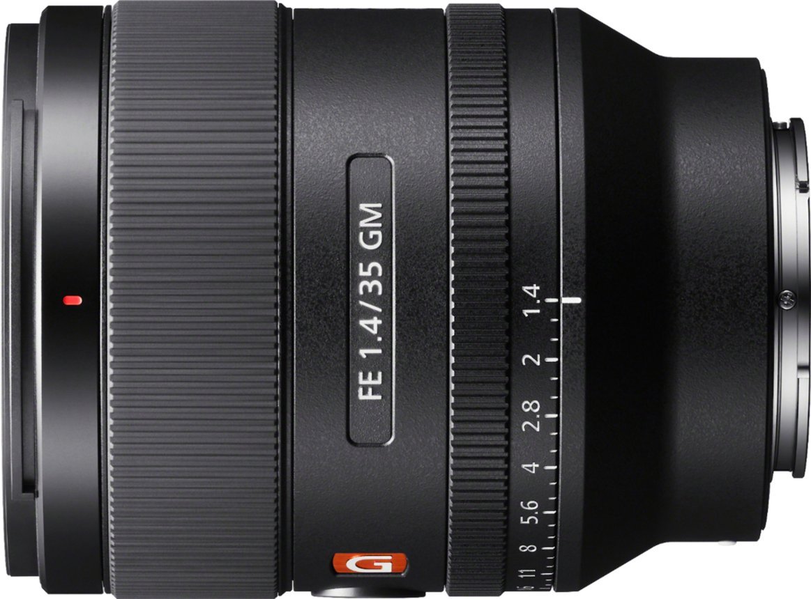 Sony - Alpha FE 35mm F1.4 GM Full Frame Large Aperture Wide Angle G Master E mount Lens - Black-Black