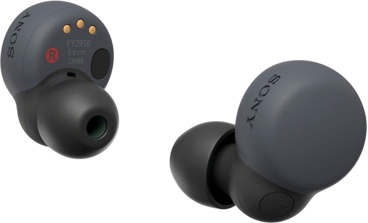 Sony - Link Buds S True Wireless Noise Canceling Earbuds - Black-Black