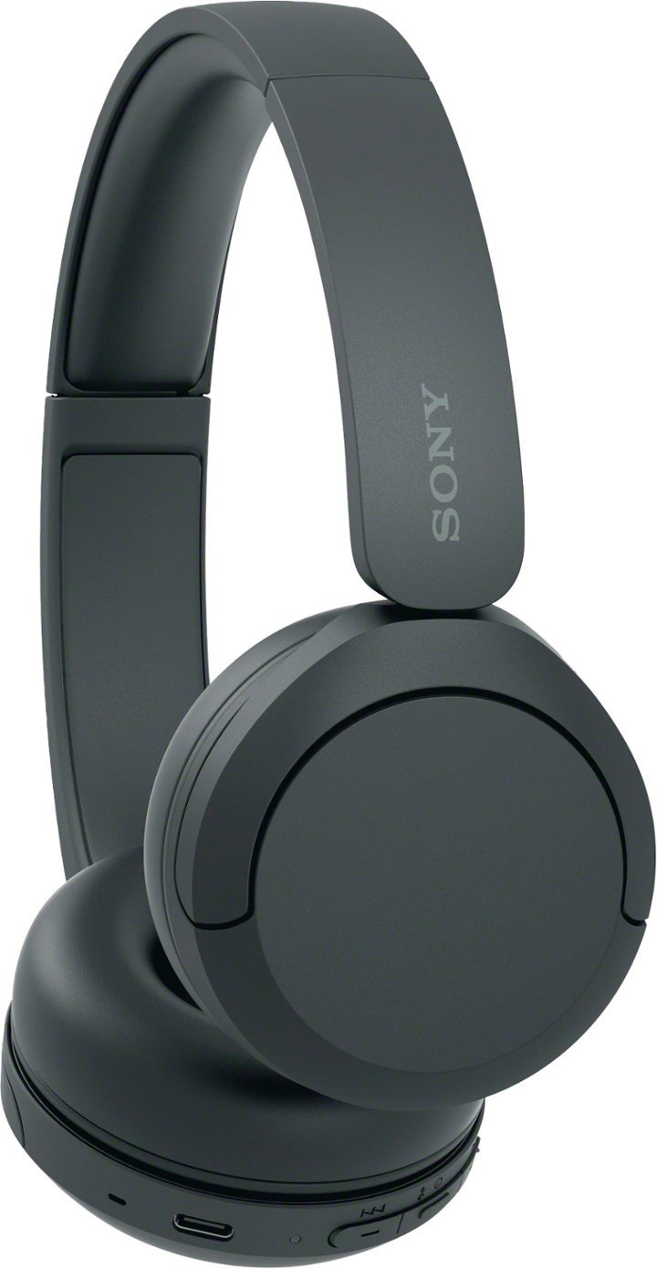 Sony - WH-CH520 Wireless Headphone with Microphone - Black-Black