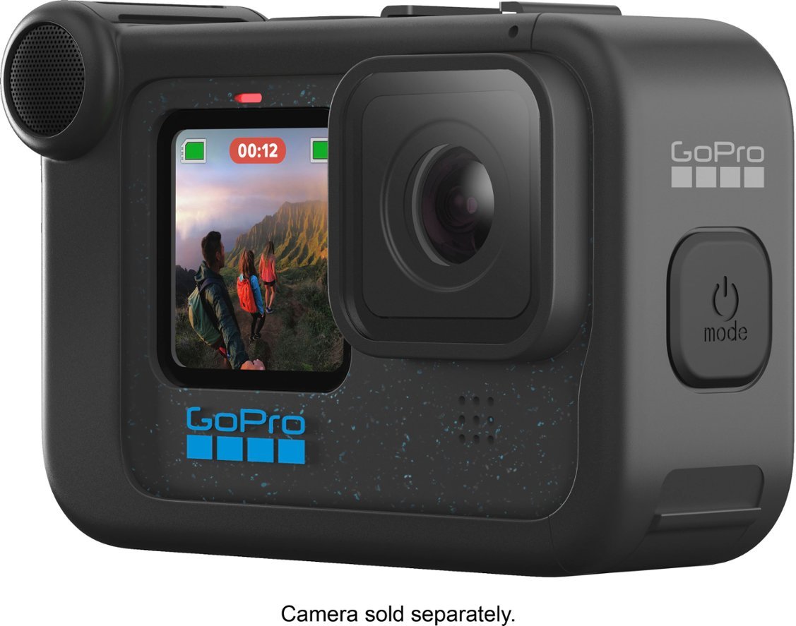 GoPro - Media Mod (HERO12 Black/HERO11 Black/HERO10 Black/HERO9 Black) - Black-Black