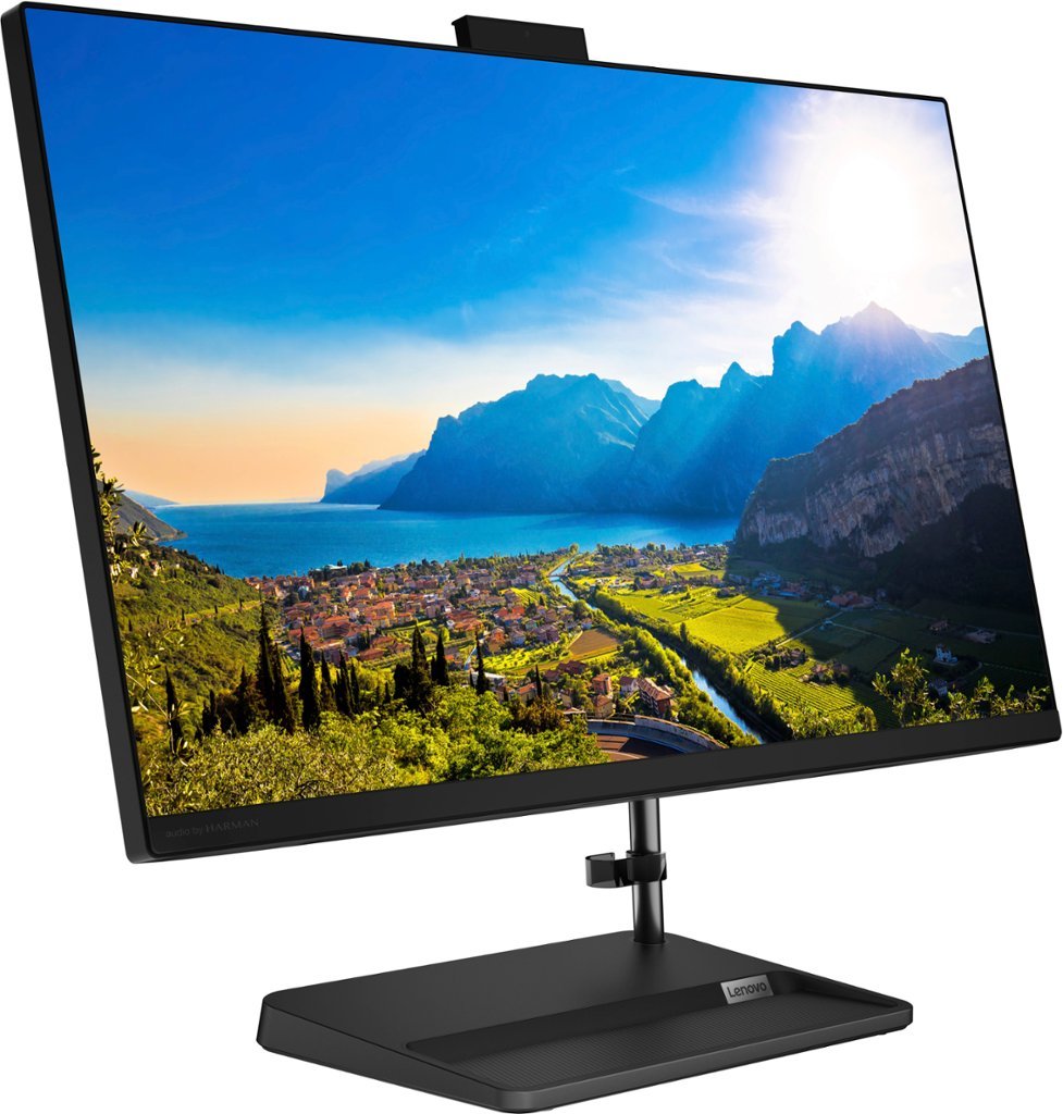 Lenovo - IdeaCentre AIO 3 27" All-In-One - AMD Ryzen 5 - 8GB Memory - 512GB SSD - Black-AMD Ryzen 5 7000 Series-8 GB Memory-512 GB-Black