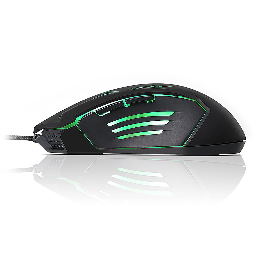 Lenovo - Legion M200 Wired Optical Gaming Mouse - Black-Black