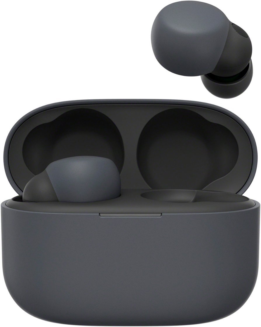 Sony - Link Buds S True Wireless Noise Canceling Earbuds - Black-Black