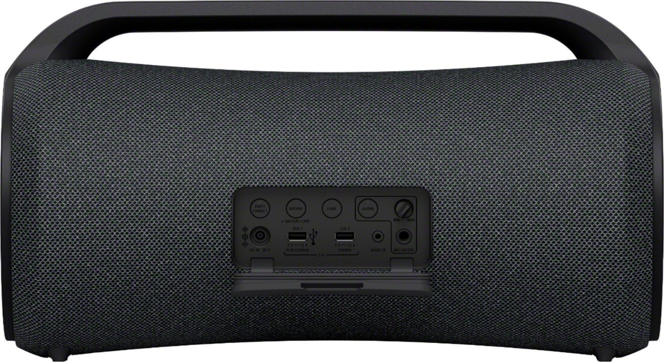 Sony - Portable Bluetooth Speaker - Black-Black