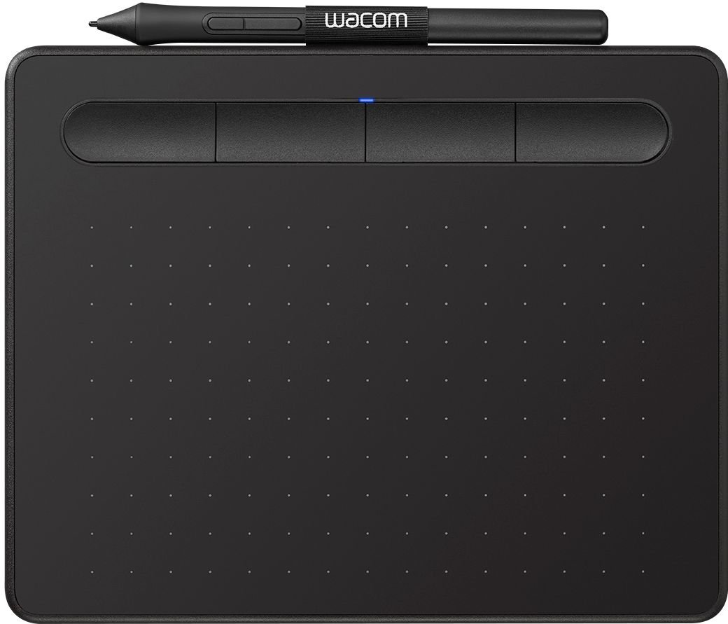 Wacom - Intuos Graphic Drawing Tablet for Mac, PC, Chromebook & Android (Small) with Software Included - Black-Black