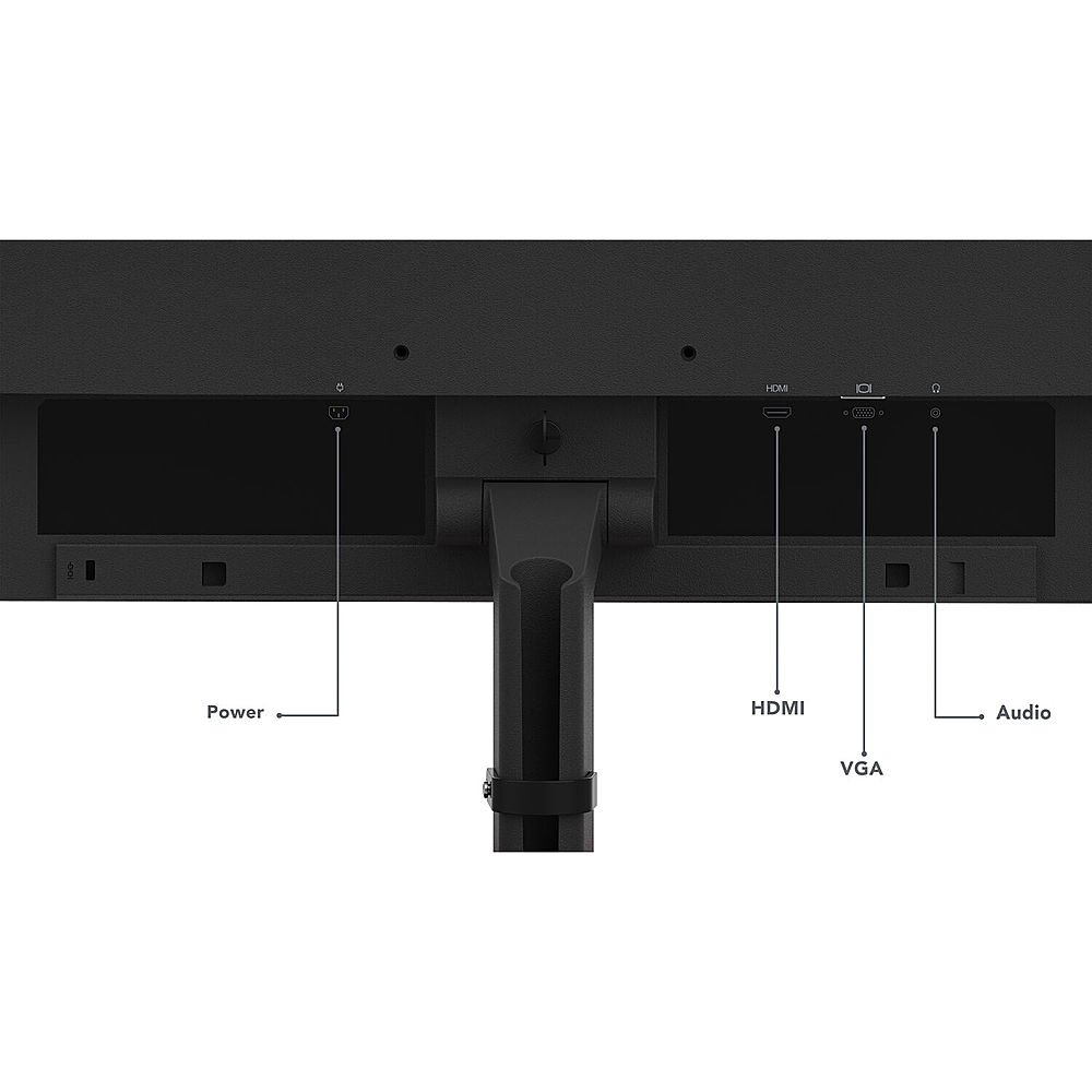 Lenovo - ThinkVision S24e-20 23.8" LED Monitor (HDMI, VGA) - Black-Black