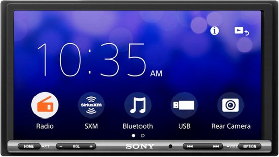Sony - 6.95" Android Auto and Apple CarPlay Bluetooth Digital Media Receiver - Black-Black