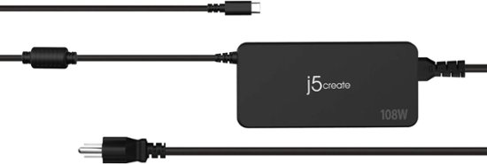 j5create - 108W PD USB-C® Super Charger - Black-Black