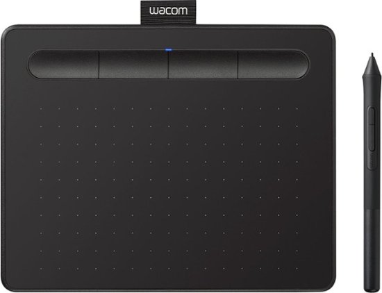 Wacom - Intuos Graphic Drawing Tablet for Mac, PC, Chromebook & Android (Small) with Software Included - Black-Black