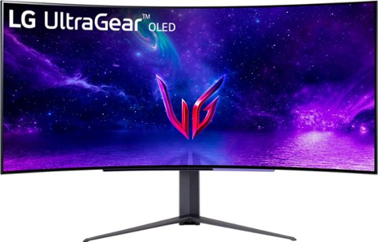 LG - UltraGear 45” OLED Curved WQHD 240Hz 0.03ms FreeSync and NVIDIA G-Sync Compatible Gaming Monitor with HDR10 - Black-Black
