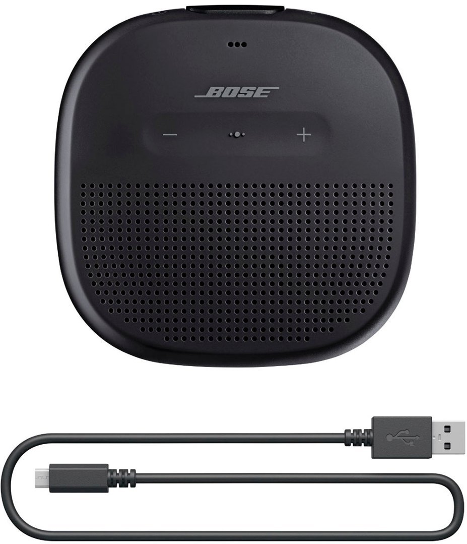 Bose - SoundLink Micro Portable Bluetooth Speaker with Waterproof Design - Black-Black