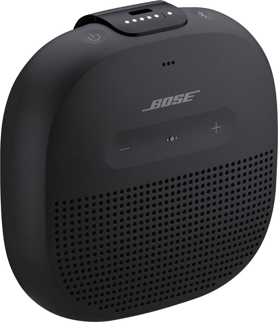 Bose - SoundLink Micro Portable Bluetooth Speaker with Waterproof Design - Black-Black