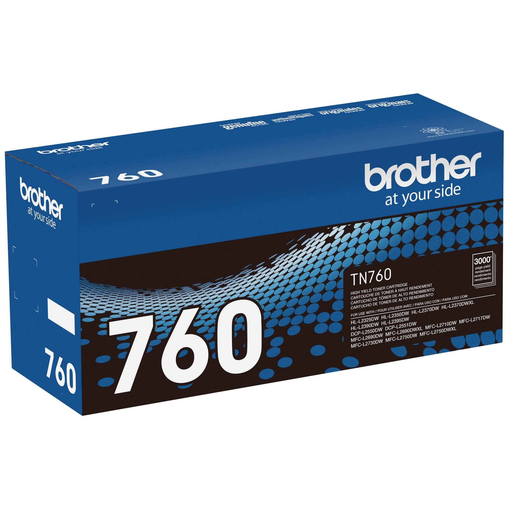 Brother - TN760 2PK 2-Pack High-Yield Toner Cartridges - Black