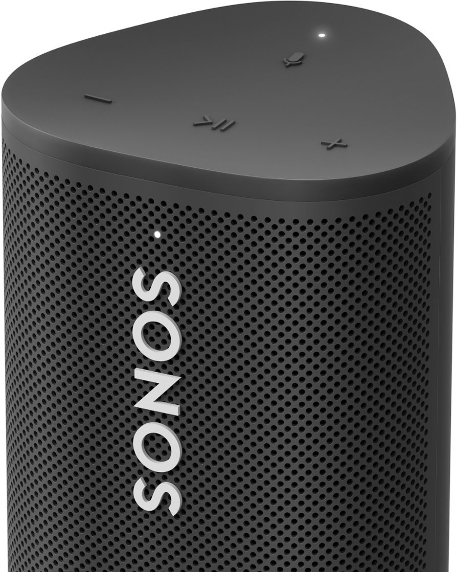 Sonos - Roam + Wireless Charger Bundle (Each) - Black-Black