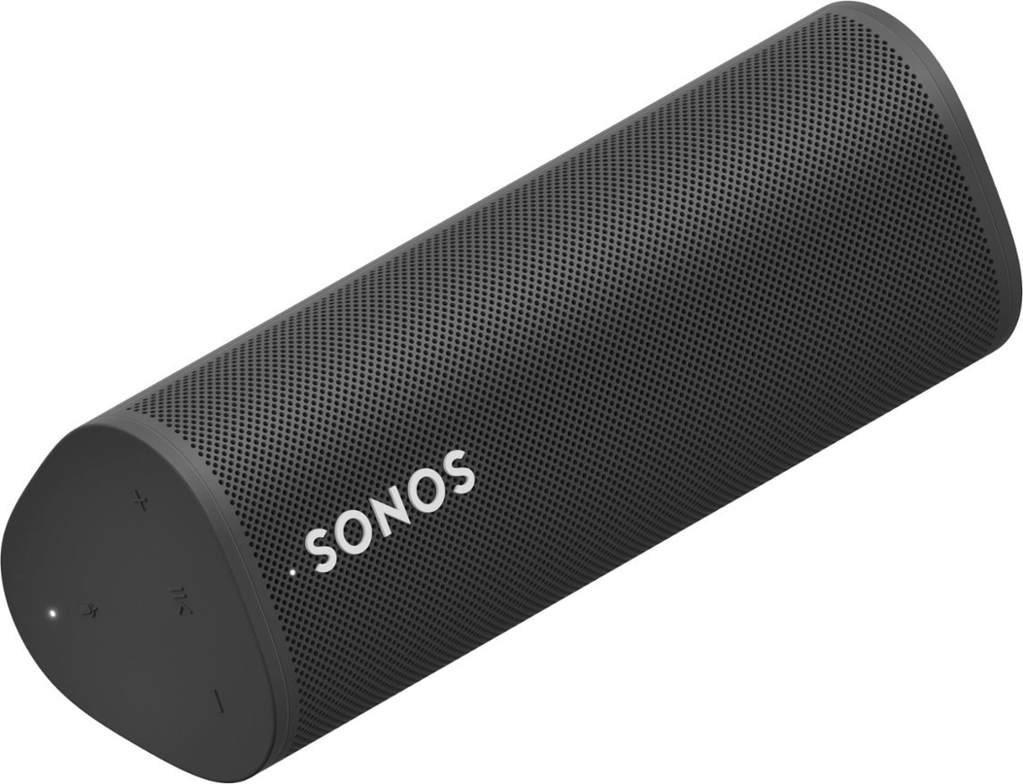 Sonos - Roam + Wireless Charger Bundle (Each) - Black-Black