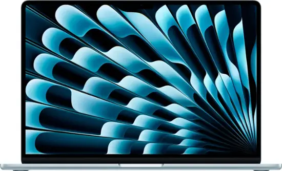 Apple - MacBook Air 15-inch Apple M4 chip Built for Apple Intelligence - 24GB Memory - 512GB SSD - Sky Blue