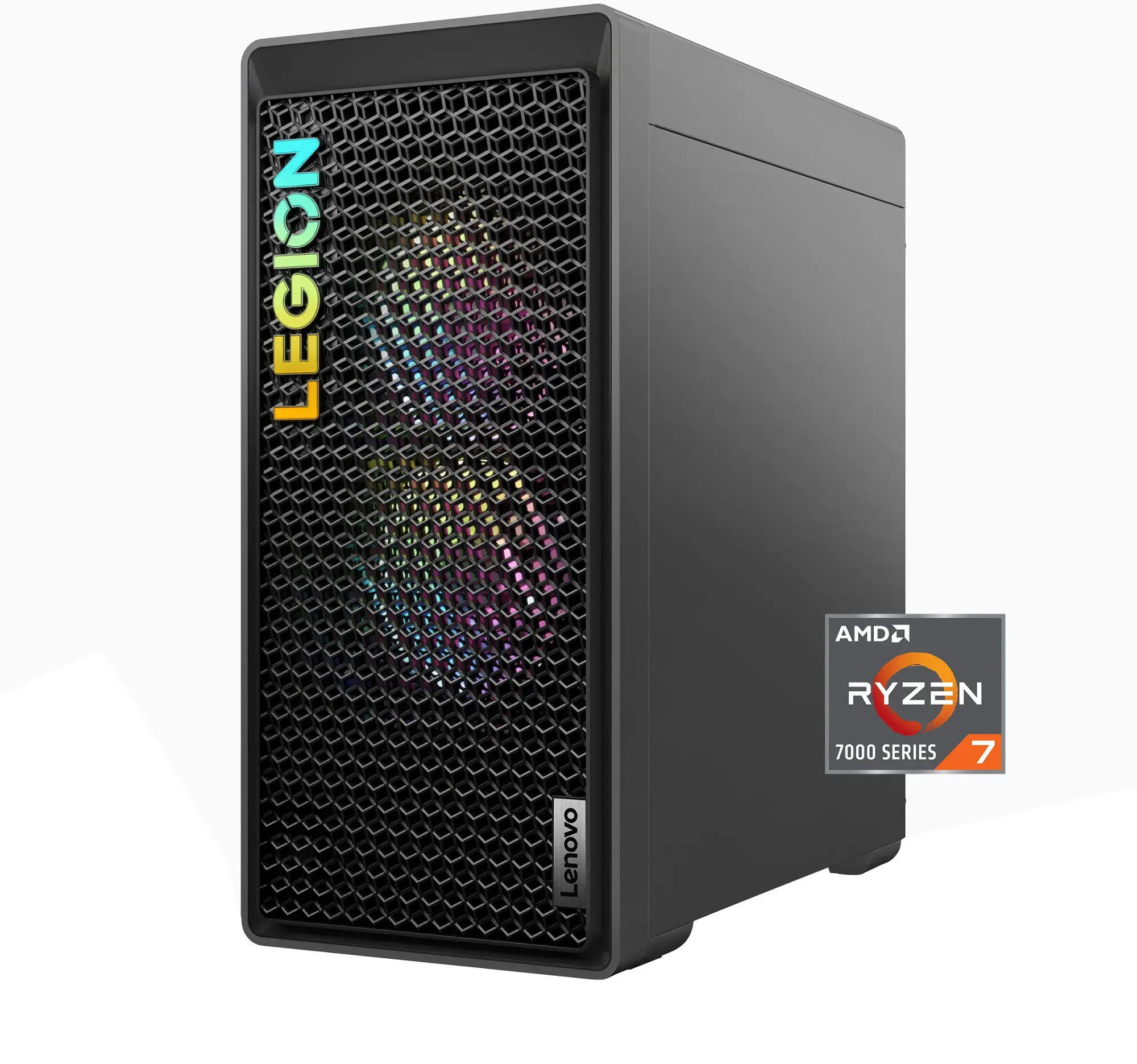 Lenovo - Legion Tower 5 Gaming Desktop - AMD Ryzen 7 7700 - 16GB Memory - AMD Radeon RX 7600 - 1TB SSD - Storm Gray-AMD Ryzen 7 7000 Series-16 GB Memory-1 TB-Storm Gray