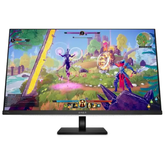 HP OMEN - Transcend 31.5" QD-OLED 4K UHD 240Hz G-SYNC Compatible Gaming Monitor with Adjustable Height - Black/White