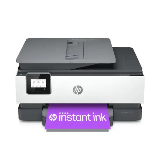 HP - OfficeJet 8015e Wireless All-In-One Inkjet Printer with 6 months of Instant Ink Included with HP+ - White