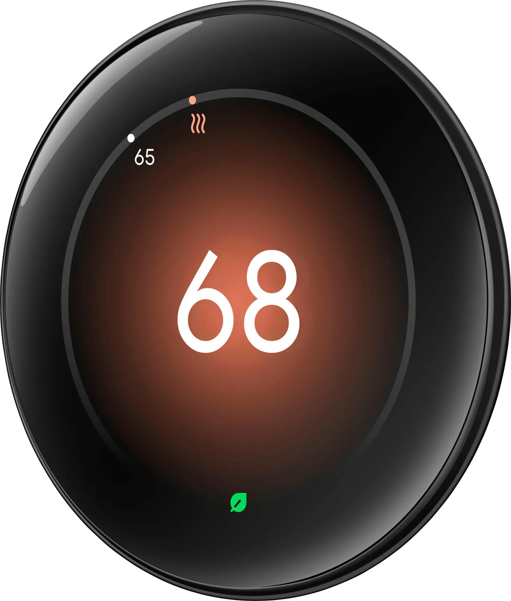 Google - Nest Learning Thermostat (4th gen) with Nest Temperature Sensor (2nd gen) - Polished Obsidian-Polished Obsidian