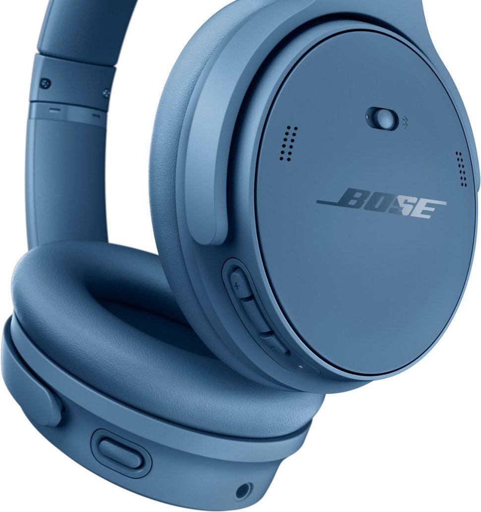 Bose - QuietComfort Wireless Noise Cancelling Over-the-Ear Headphones - Blue Dusk-Blue Dusk