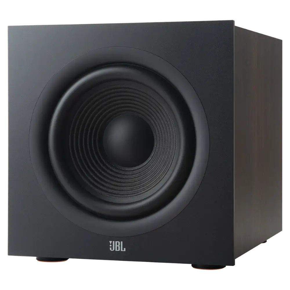 JBL - Stage 200P 10-Inch Powered Subwoofer - Espresso